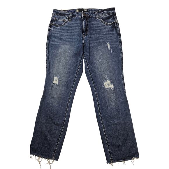 Catherine fab ab boyfriend CUT OFF 4 (4p) jeans high rise capri kut from kloth - Picture 1 of 7